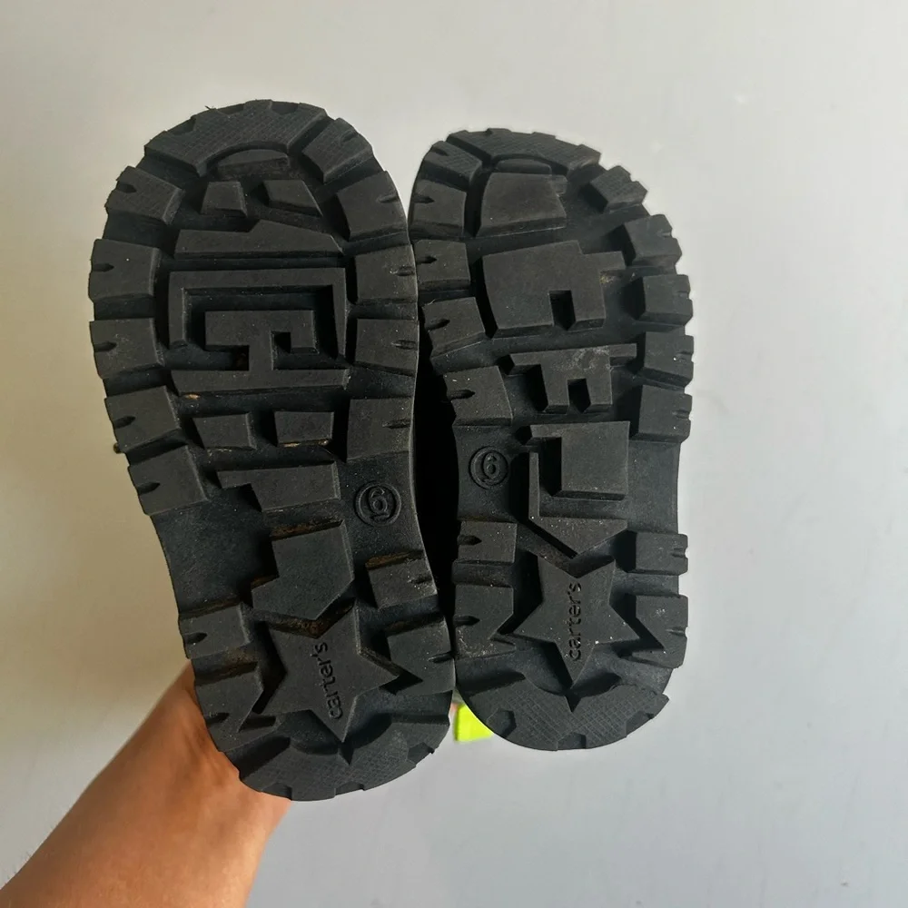 Carter's Size 6 Green and Gray Kids Toddler Boots